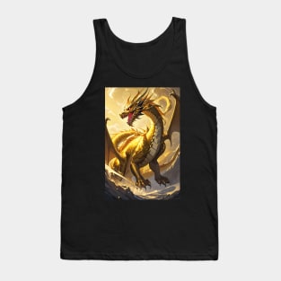 Cool golden dragon Tank Top